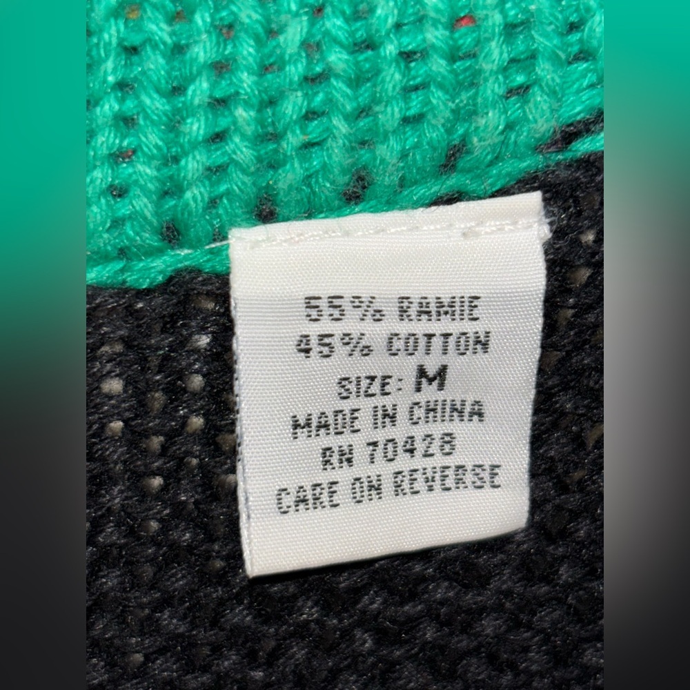 Sharon Young A Yull Yall Vintage holiday/western cardigan Rare find Medium - Picture 12 of 12
